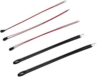 10PCS NTC Thermistor Thermal Resistance,Red 100K B3950 60mm
