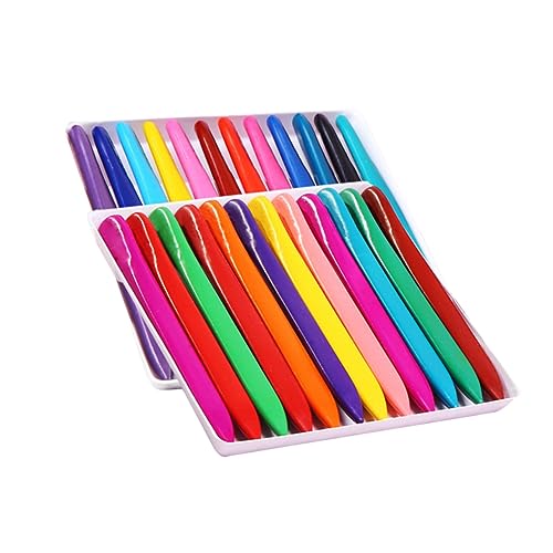 BESPORTBLE 1 Set Colors Washable Wax Pencil for Crayons Stationery for Arts Crafts School Projects and Creative Fun