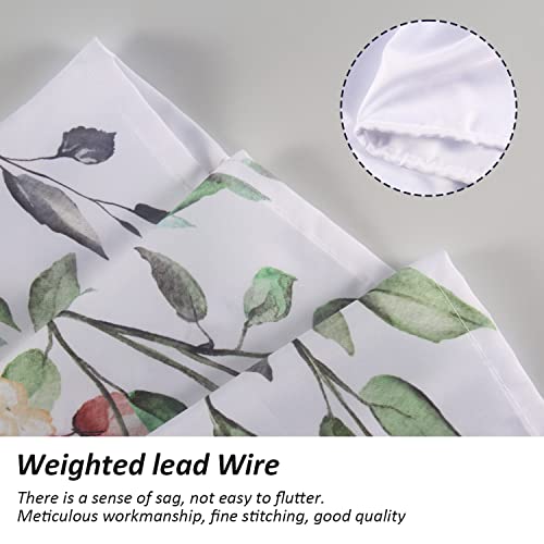 Bblyanu Green Plants Eucalyptus Shower Curtain (72” X 72”), Spring Shower Curtains For Bathroom, White Watercolor Botanical Leaves Shower Curtain Sets With 12 Hooks #TOP5