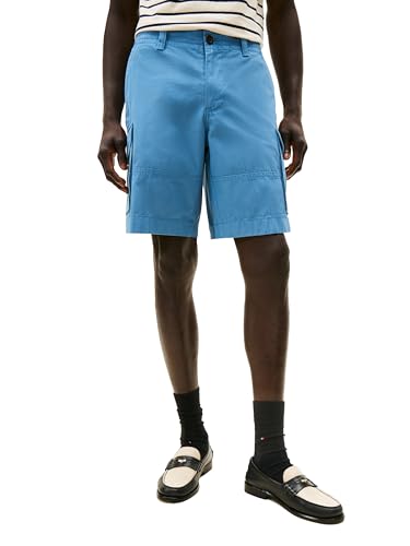 Tommy Hilfiger Mens 6 Pocket Cargo Casual Shorts, Captains Blue, 36 US