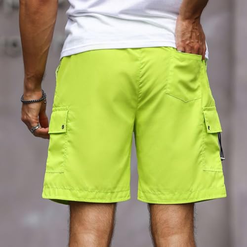 Mens Cotton Linen Shorts Workout Running Sport Beach Summer Pant Drawstring Loose Fit Casual Trousers with Pocket4