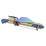 Fat Brain Toys Sky Surfer Airplane Launcher - Wooden Engineering Kit for Teens