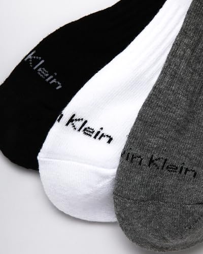 Calvin Klein Womens Quarter Socks - 3 Pack Cotton Cushioned Ruffle Half Crew Socks for Women with Lettuce Edge Cuff (4-10)4