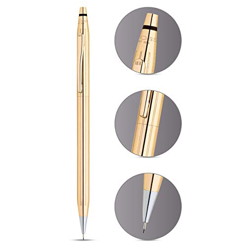 Cross Avitar Refillable Ballpoint Pen And 0.7Mm Pencil Set, Includes Premium Gift Box - Black/Chrome #TOP1