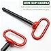 QYIMLI Hitch Pin 5/8, Tractor Towing Hitch Pin and Clip, Red Handle Trailer Gate Pins for Towing RV Boat Car Truck (5/8