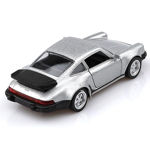 TOKAXI 1/36 Scale Porsche 911 Trubo Diecast Car Models,Pull Back Vehicles Porsche 911 Toy Car,Cars Gifts For Boys Girls, Silver