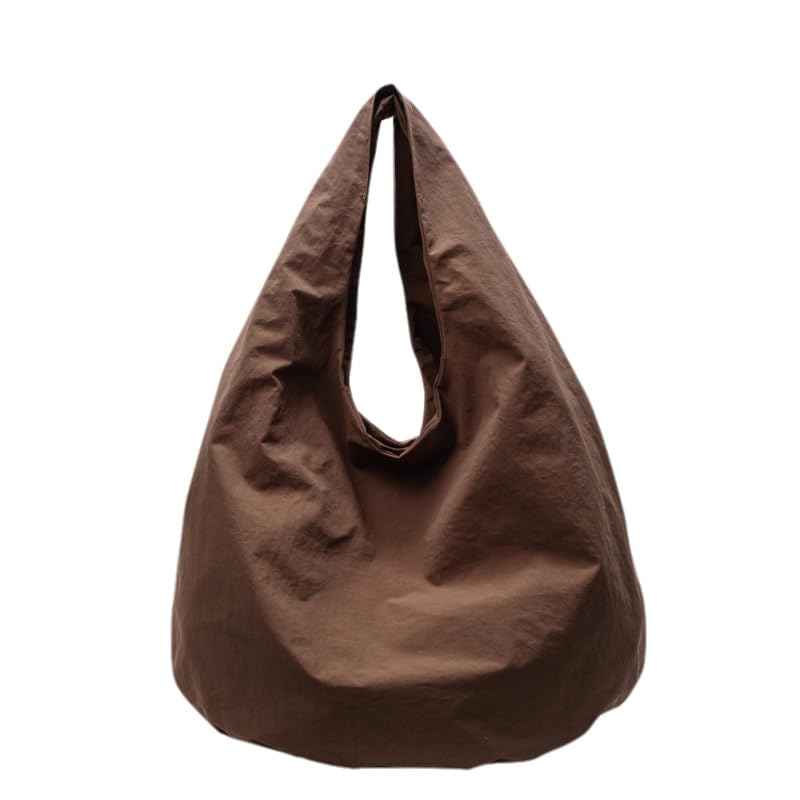 Large Capacity Slouchy Hobo Bag for Women Fashion Casual Versatile Shoulder Purses Solid Color Draped Tote Bag
