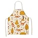 Fartuch liście Fox Cat wzór fartuch kobieta dorośli dzieci śliniaczek Home Cooking piekarnia czyszczenie fartuch akcesoria kuchnia 47 x 38 cm 15