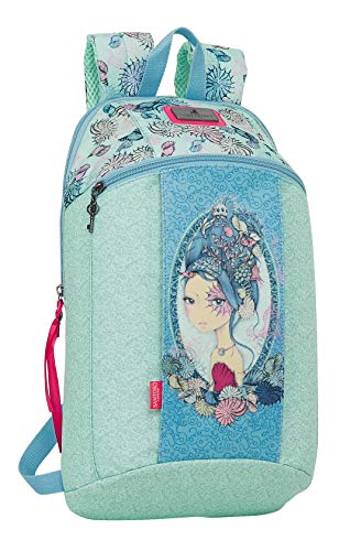 Santoro M821, Mochila Unisex Niños, Azul/Verde, Talla Única