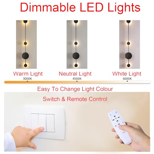 Evite caídas en escaleras con este aplique de pared LED regulable largo de interior 2