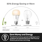 Kasa Smart Light Bulb KL110, LED Wi-Fi smart bulb works with Alexa and Google Home, A19 Dimmable, 2.4Ghz, No Hub Required, 800LM Soft White (2700K), 9W (60W Equivalent) - Image 3