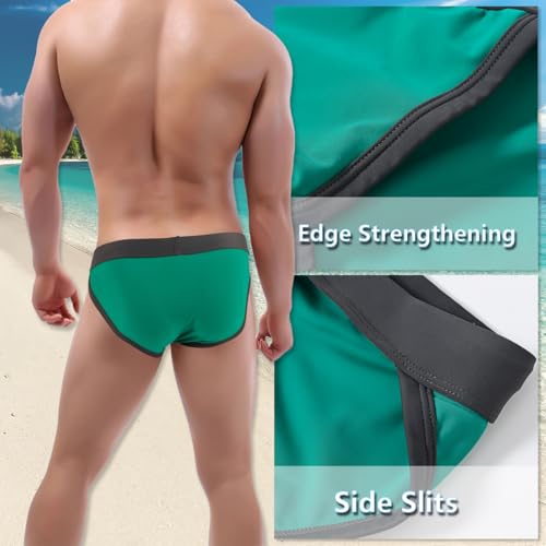 Mens Bikini Swimwear Man Sexy Drawstring Swimsuit Low Rise Swim Brief for Men Fashion4