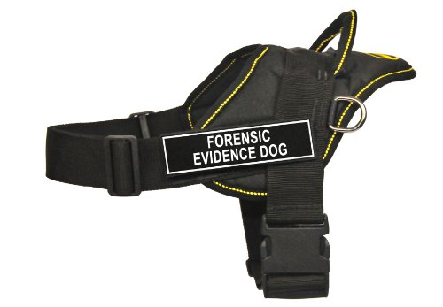 Harnais Forensic Evidence Dog M noir et jaune Dean & Tyler - 3