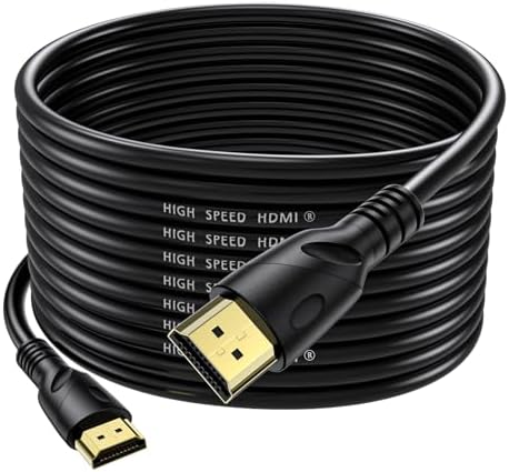 Jorenca 4K HDMI Cable 50ft Ultra High Speed HDMI 2.0 Cables 18gbps Gold Plated Connector Ethernet Audio Return Video 4K 60Hz/2K 30Hz FullHD1080p 3D for Xbox Arc Laptop PS3 PS4 PS9 PC HDTV etc : Electronics