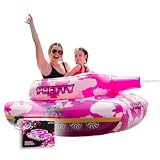 Float Factory | The Pretty Pool Punisher | Patented Design | Tank Floatie/Sled with Functional Pump-Action Water Cannon | Winter Sled & Pool Float for Adults & Kids Ages 5+ | Durable Float