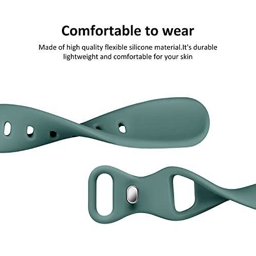 Image of Acrbiutu Bands Compatible with Apple Watch 38mm 40mm 42mm 44mm, Slim Thin Narrow Silicone Sport Accessory Strap Wristband for iWatch Series 1 /2 /3 /4 /5 Women Men