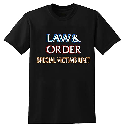 Law & Order SVU T-Shirt Black Graphic Unisex Tee Shirt XL