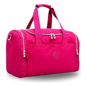 Bolsa Mala Grande Feminina para Academia e Viagem de Mão e ombro (1, pink)