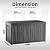 ROJIK 200 Gallon Deck Boxes Outdoor Waterproof, Weatherproof Outdoor Storage Boxes with Lockable Lid, Resin Large Storage Box for Patio Furniture Cushions, Garden Tools and Pool Floats (Black)