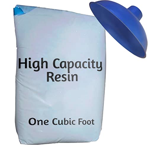 High Capacity Water Softener Refill Kit - 1 cu ft (32k) with funnel