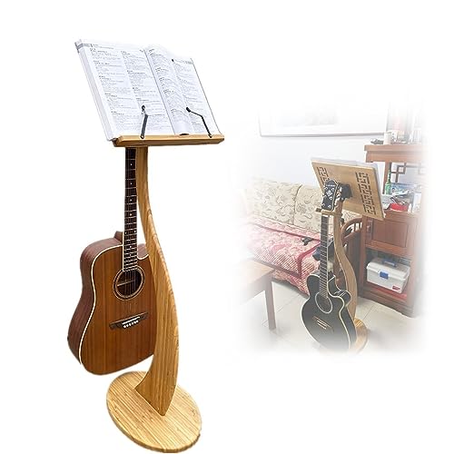 Pupitre de musique en bois et bambou noble pour chef d'orchestre