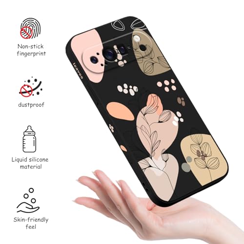Coque Google Pixel 9 Pro 6,3" LEECG floral noir - 4