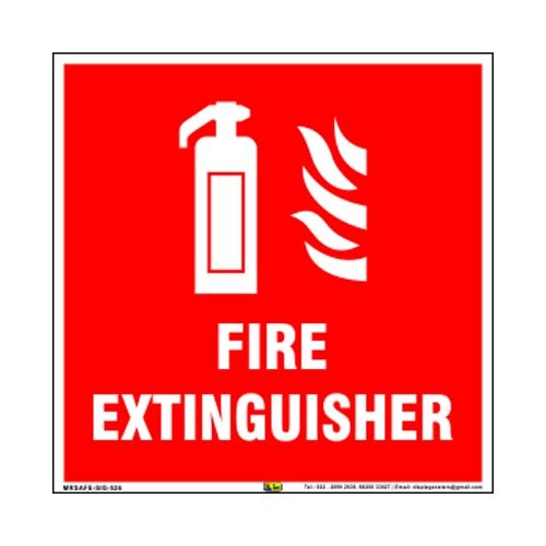 Mr. Safe - Fire Extinguisher Sign Eco Vinyl Sticker 8 inch X 8 inch-image-16