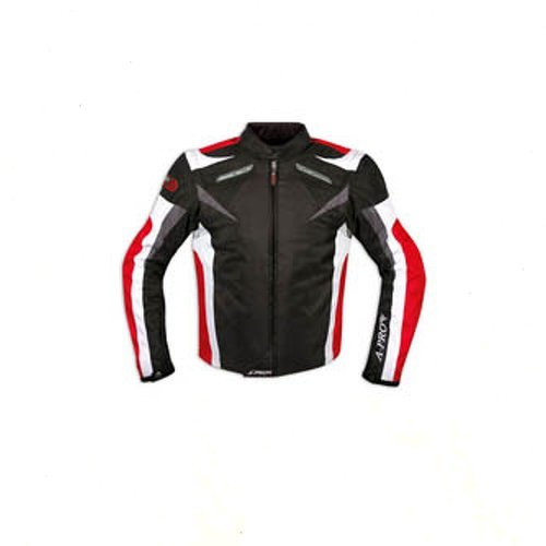 Veste de moto A-pro CE Armored Textile Course de moto Doublure thermique, Noir et rouge, taille L