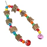 COLLBATH Jouet À Suspendre Pour Perruche Perroquet Oiseau De Compagnie Corde À Mâcher Bruits