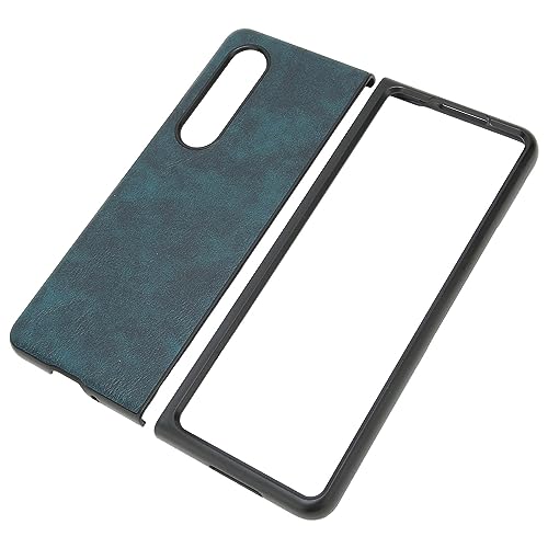 Rankomu Läder Skal för Galaxy Z Fold 3 - Mörkgrön, Dammtät Skydd