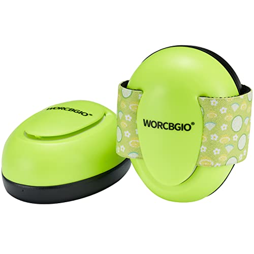 WORCBGIO Infant Ear Protection Headphones with Adjustable Elastic Headband&Comfortable White Muffs...
