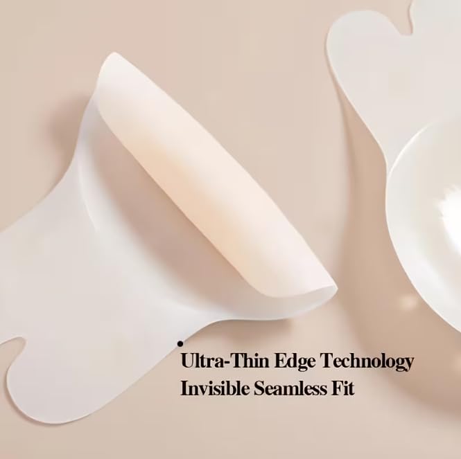 Image of Invisible Silicone Bunny Ups, Strapless, Backless, Push-Up Adhesive Bra, Seamless, Reusable