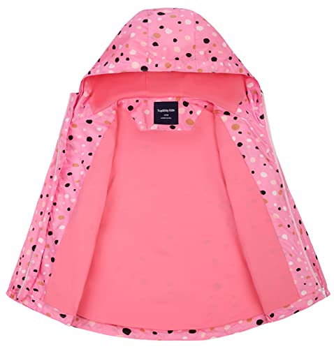 Boys Girls Rain Jackets Hooded Waterproof Lightweight Fleece Lined Coats Windbreakers Raincoats for Kid3