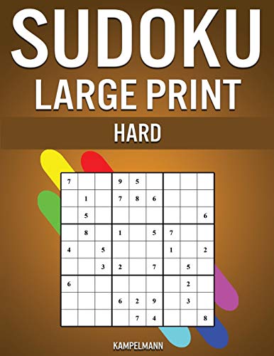 Sudoku Large Print Hard: 250 Hard Sudokus for Advanced Players, Includes Solutions - Large Print