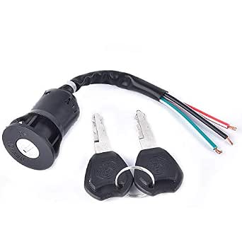 Amazon.com: 3 Wire Ignition Switch Key Replacement for 50cc 125cc 250cc ...