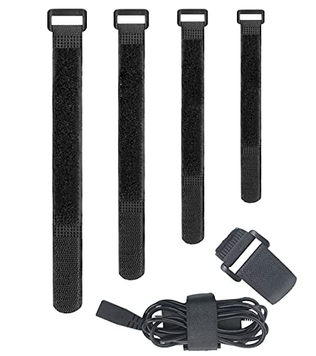 Cierre de velcro autoadhesivo, presilla de velcro, bridas de velcro reutilizables, juego de bridas para cables con hebilla.