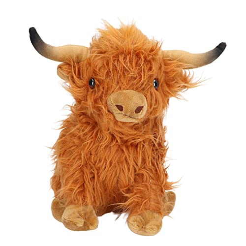 Juguete de Peluche de Ganado Highland, Animal de Peluche Esponjoso de Primera Calidad para Decoración de sofá, Adecuado para Habitación de Niños