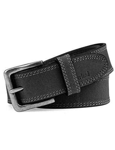 Timberland Men's 35Mm Boot Leather Belt, Black, 36