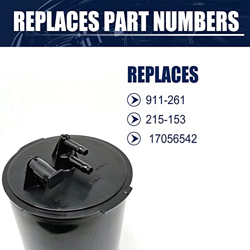 Vapor Canister ‎911-261 215-153 17056542 17113148 For Buick Regal Cadillac Seville Gmc C15 Chevy Monza C10 Chevette, Compatible With Select Models (Black) #TOP3