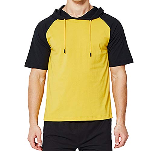 Maglietta Uomo Manica Corta VJGOAL Divertenti Vintage T-Shirt di Cotone con Stampa Particolare Intimo Slim Large Taglie Forti Bianca Felpa Uomo Senza Cappuccio Semplice Palestra Aderente Offerta