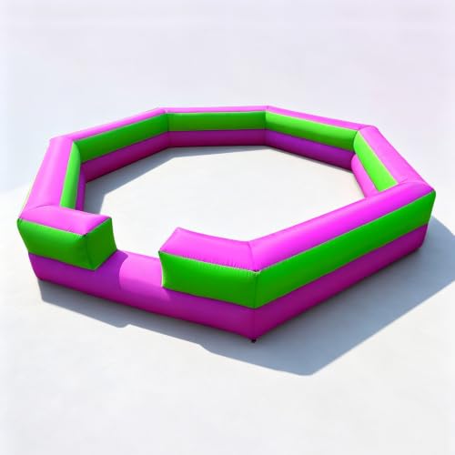 WARSUN 15Ft Gaga Ball Pit with Gagaball and Built-in Blower Portable Gaga Ball Pit Inflatable for Indoor Outdoor Family Activities Inflatable Sport Games(Includes Hand Pump)