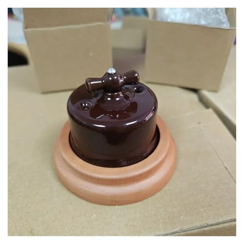 Bouton de commande céramique noire pour rénovation authentique