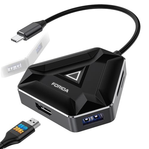 Concentrador USB para juegos y espacio de trabajo con monitor 4K