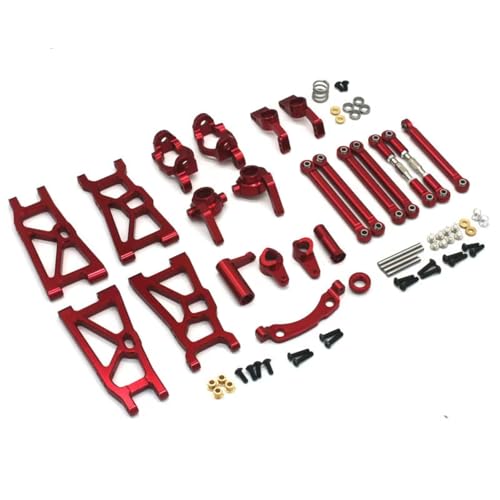 Rc Special Connecting Rod for ZD DBX-10 1/10 Metal Connecting Rod Sets RC Remote Control Car Off-Road Tracked Vehicles Parts and Accessories Upgrades Replacement and Use(Red)