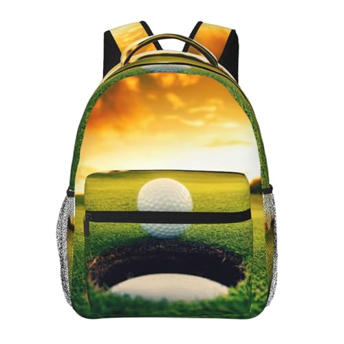 Sac à bandoulière imprimé parcours de golf imperméable adulte avec poches latérales