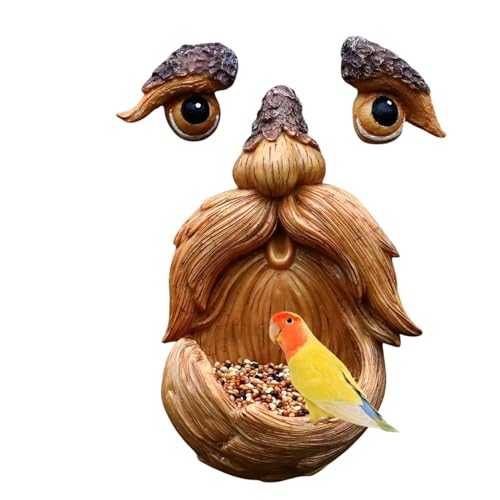 Tanxier Baumgesichter Für Den Außenbereich,Vogelfutterspender Mit...