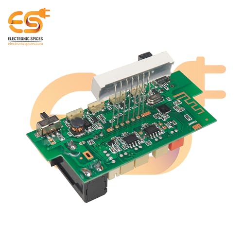 Image of Electronic Spices 5V Wireless HI-FI USB /FM / 5 watt + 5 watt Audio Amplifier Bluetooth Circuit Module with Display Pack of 1