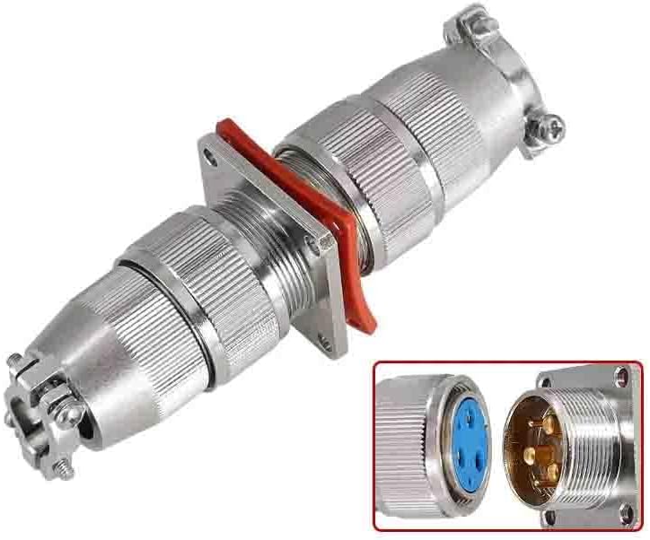 Sealed Aviation Connector MX23 5 Pin Whole Set Glass Sealed Male Plug and Female Socket Docking Type Glass Sealing