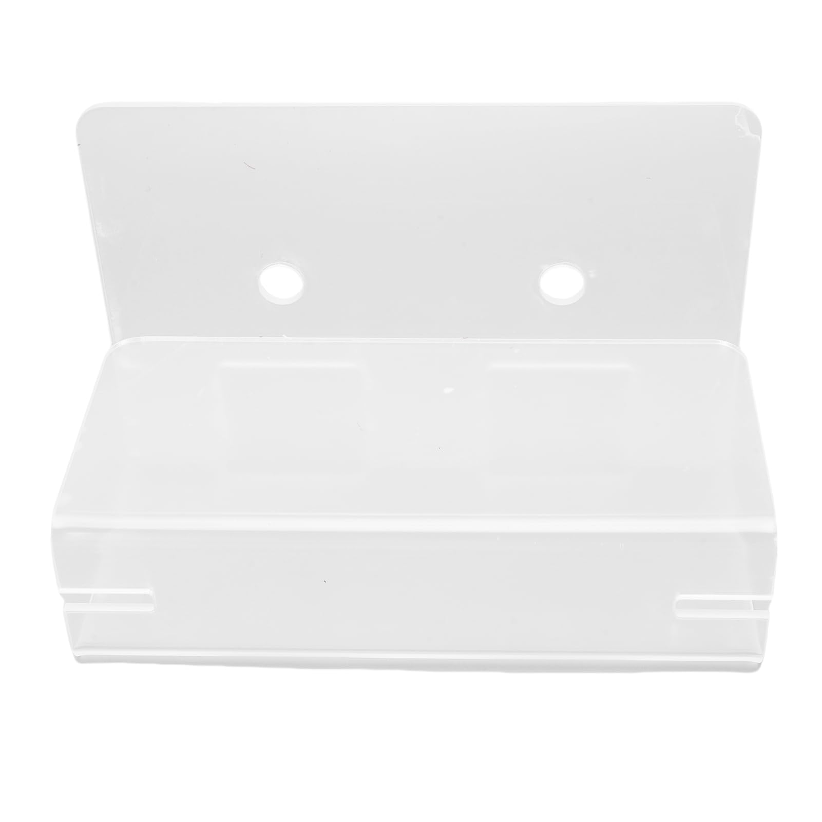 Porta Spazzolino Adesivo, Porta Spazzolino da Parete in Acrilico con Gestione dei Cavi, capacità di 1 Kg, Organizer Salvaspazio per Bagno, (chiaro)
