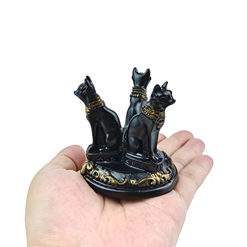 OmyLens Bast Bastet Cat Crystal Ball Stand, Ball Display, Natural Healing, Feng Shui Glass Ball Holder, Base Statue - Image 3